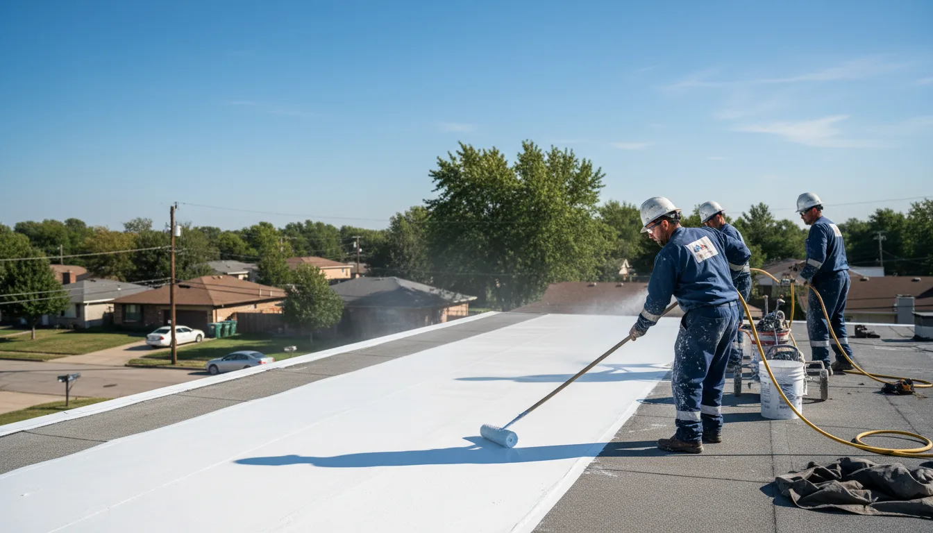 Commercial roof coating in Wellesley, MA near me
